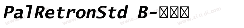 PalRetronStd B字体转换 PalRetronStd B字体转换